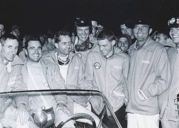 Dave MacDonald and Fireball Roberts co-drive the Shelby Cobra Roadster at the 12 HRS Sebring in 1963